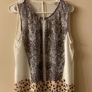 Chiffon sleeveless cabi top size medium